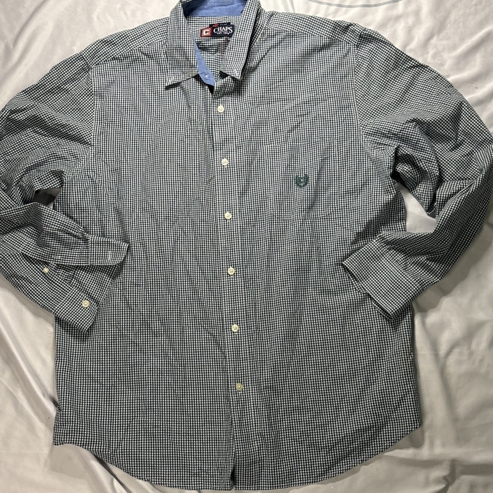 CHAPS RALPH LAUREN Plaid N Button Up Shirt Mens Size XL